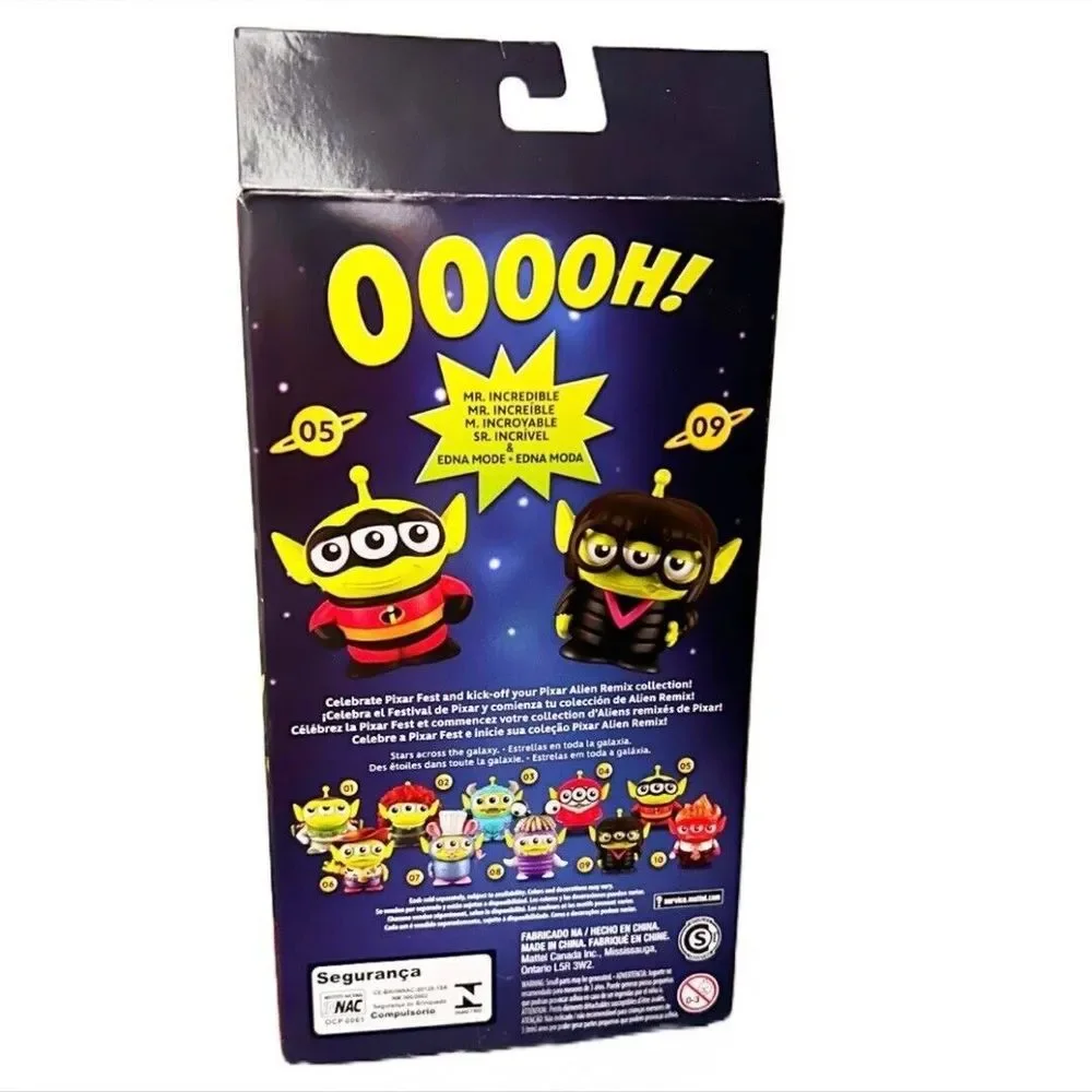 Disney Pixar Fest 2019- The Incredibles-Mr. Incredible & Edna-Alien Remix 2-Pack